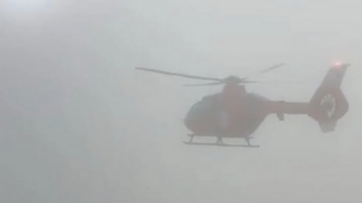 Muğla'da bir ambulans helikopterin düşmesi