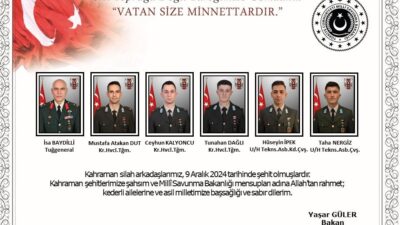 Isparta’da Eğitim Uçuşunda Acı Kaza: Askeri Helikopter Düştü, 6 Şehit