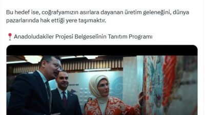Emine Erdoğan: ‘Anadoludakiler’, Ulusal Seferberlik Çağrısı