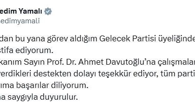 Mustafa Nedim Yamalı, Gelecek Partisi'ndeki