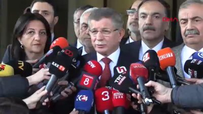 DEM Parti Heyeti, Ahmet Davutoğlu’nu Ziyaret Etti