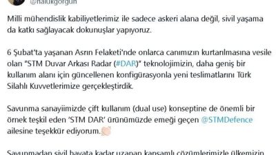 Haluk Görgün: STM DAR’ın Güncellenen Teslimatları Türk Silahlı Kuvvetleri’ne Ulaştı
