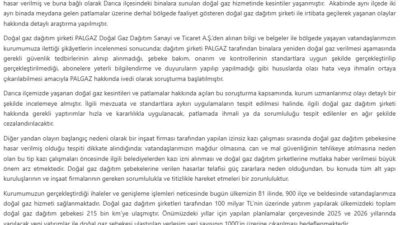 EPDK, Darıca'daki patlamalar sonrası doğal