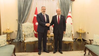 Fidan, KKTC’de Cumhurbaşkanı Ersin Tatar