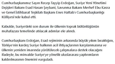 Cumhurbaşkanı Erdoğan, Suriye Dışişleri Bakanı