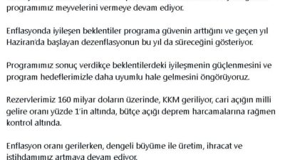 Cumhurbaşkanı Yardımcısı Cevdet Yılmaz, enflasyonla