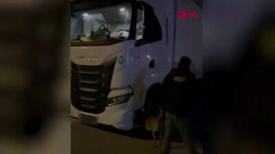 Edirne'de Kapıkule Sınır Kapısı'nda yapılan