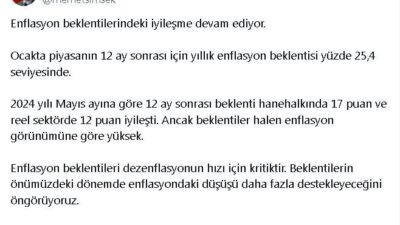 Bakan Şimşek’ten Enflasyon Açıklaması: ‘Vatandaşlarımızın Alım Gücünü Artıracağız’
