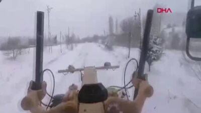 Elazığ'da kar yağışı nedeniyle kapanan