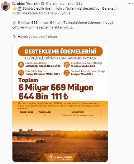 Tarım ve Orman Bakanı