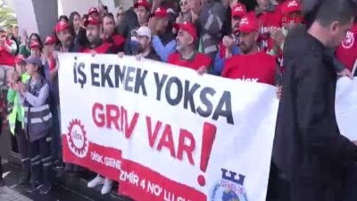 Narlıdere Belediyesi İşçileri TİS Anlaşmazlığı Nedeniyle Greve Çıktı