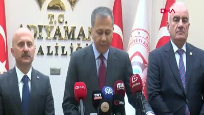 İçişleri Bakanı Ali Yerlikaya, Adıyaman'da