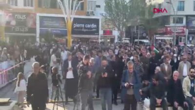 Batman'da İsrail'in Gazze'ye yönelik saldırıları