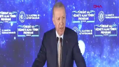 Cumhurbaşkanı Erdoğan, TÜRKSAT 6A'nın hizmete