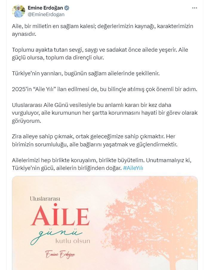 Emine Erdoğan, Uluslararası Aile
