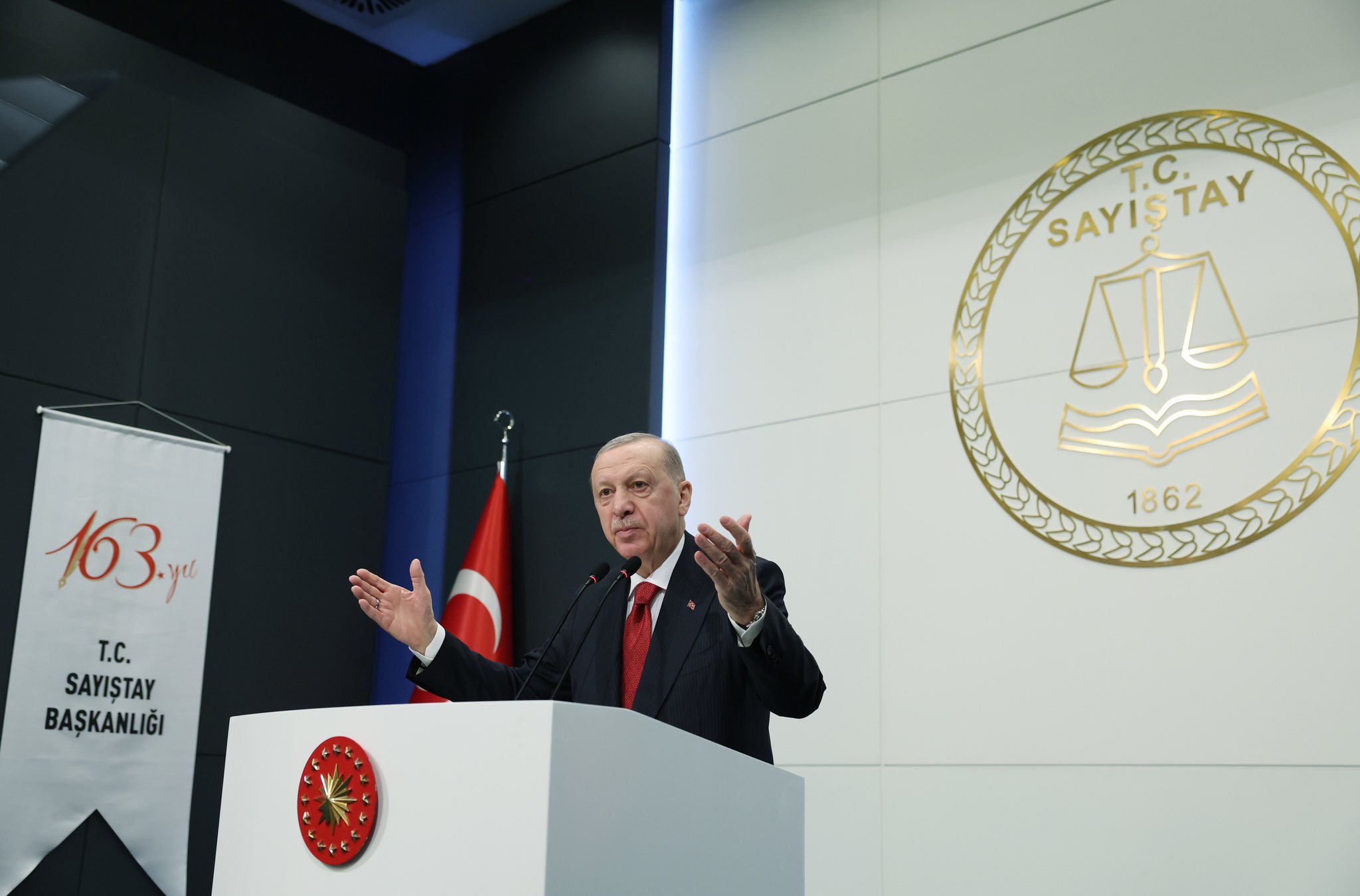 Cumhurbaşkanı Erdoğan, Sayıştay'ın 163'üncü