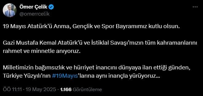 AK Parti Sözcüsü Ömer