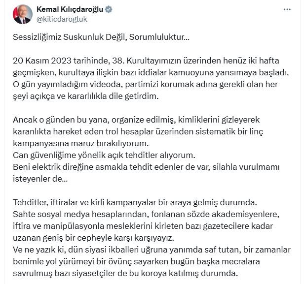 Eski CHP Genel Başkanı