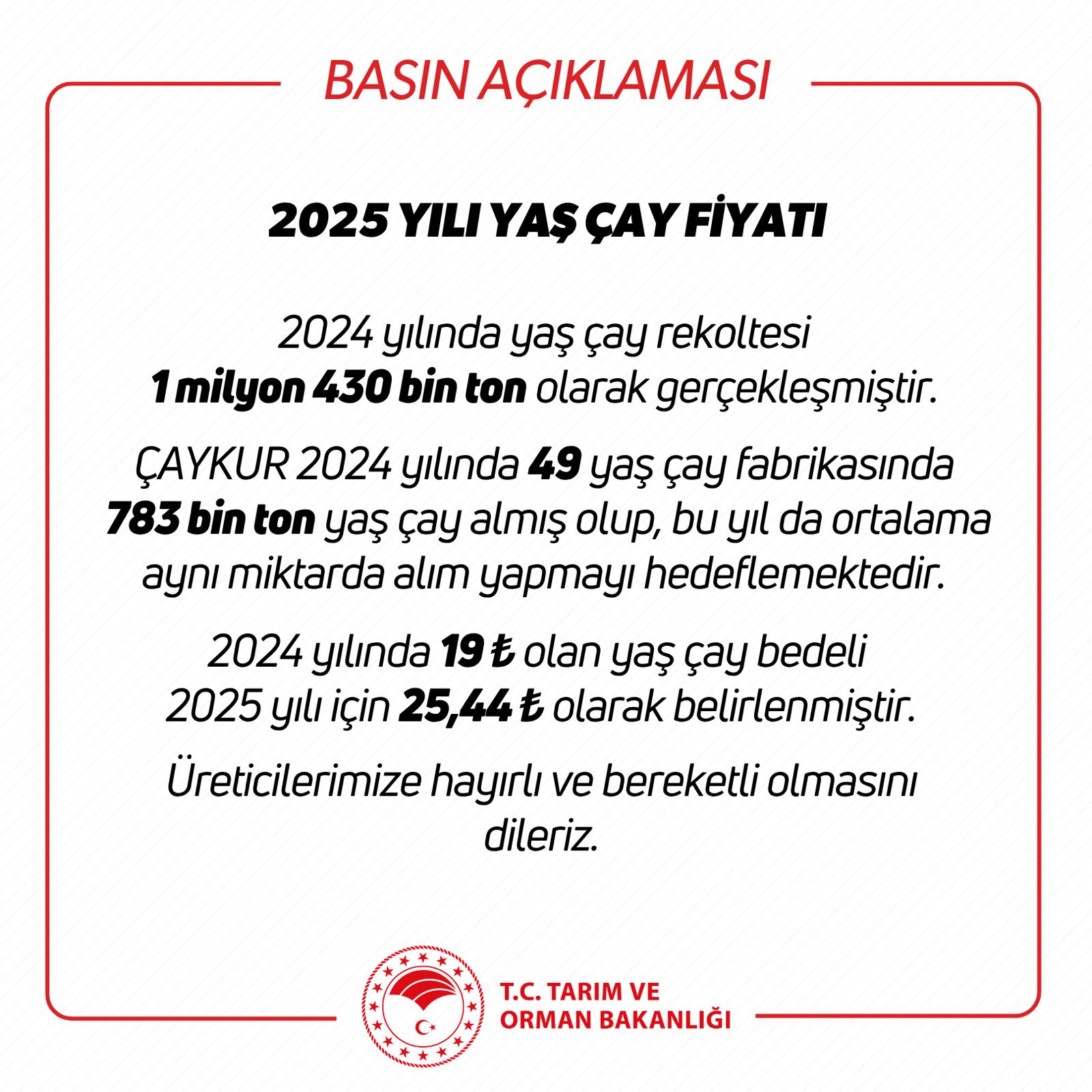 Tarım ve Orman Bakanlığı,