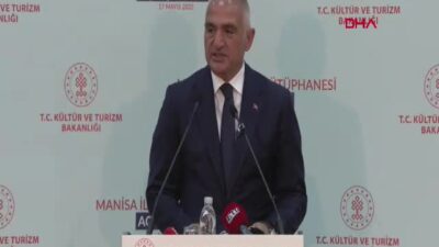 Kültür ve Turizm Bakanı Mehmet Nuri Ersoy, Manisa İl Halk Kütüphanesi’nin Açılışını Gerçekleştirdi