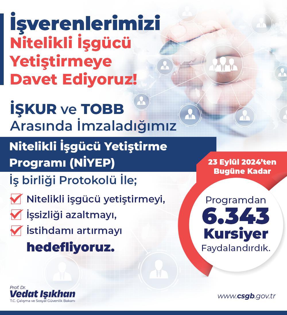 Çalışma Bakanı Vedat Işıkhan,