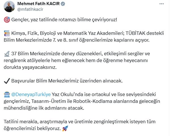 Sanayi ve Teknoloji Bakanı