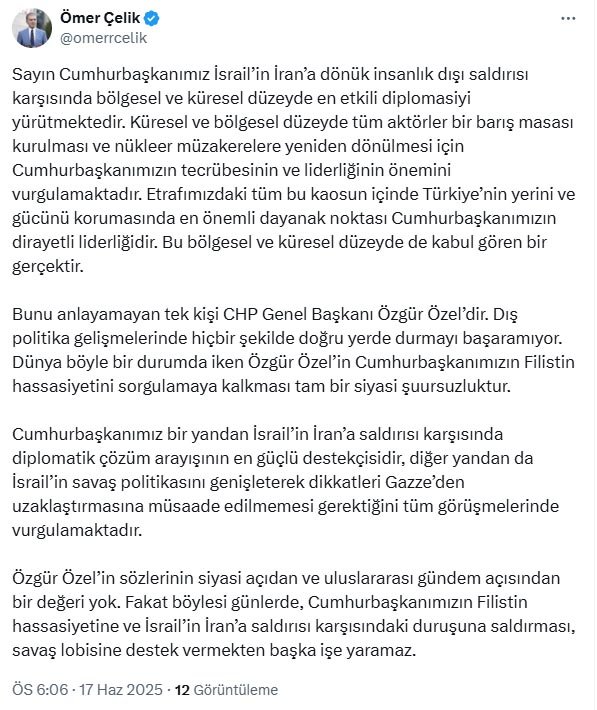 AK Parti Sözcüsü Ömer