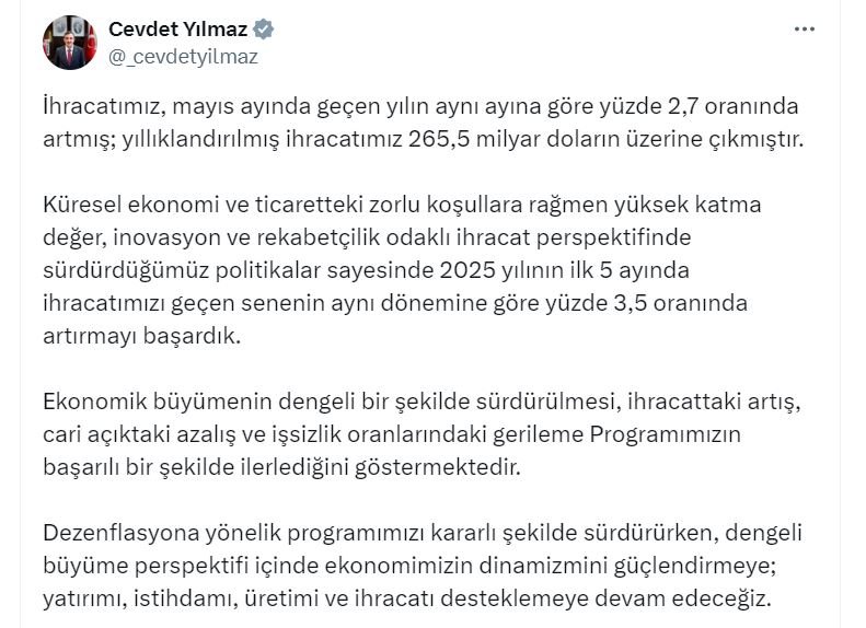 Cumhurbaşkanı Yardımcısı Cevdet Yılmaz,