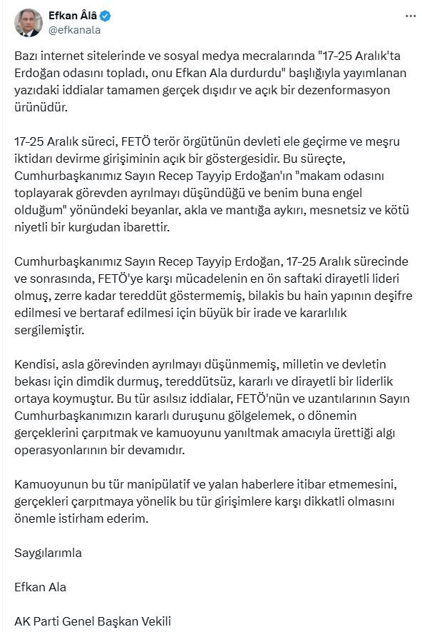 AK Parti Genel Başkan