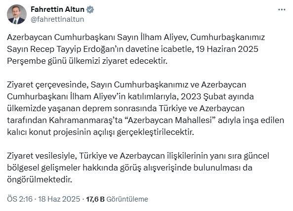 Azerbaycan Cumhurbaşkanı İlham Aliyev,