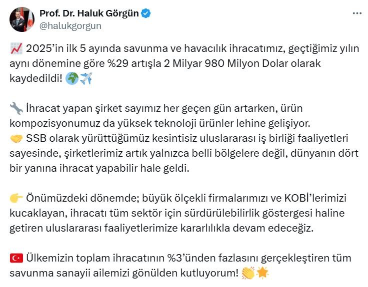 Savunma Sanayii Başkanı Haluk