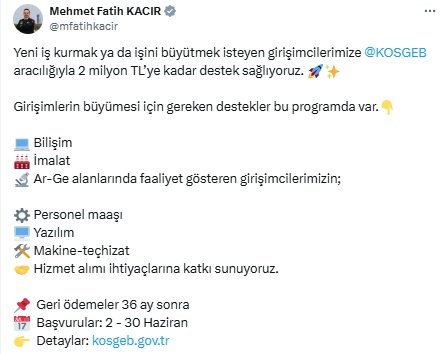 Sanayi ve Teknoloji Bakanı