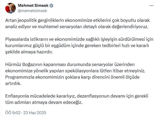 Hazine ve Maliye Bakanı