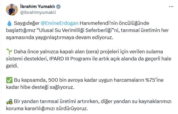 Tarım ve Orman Bakanı
