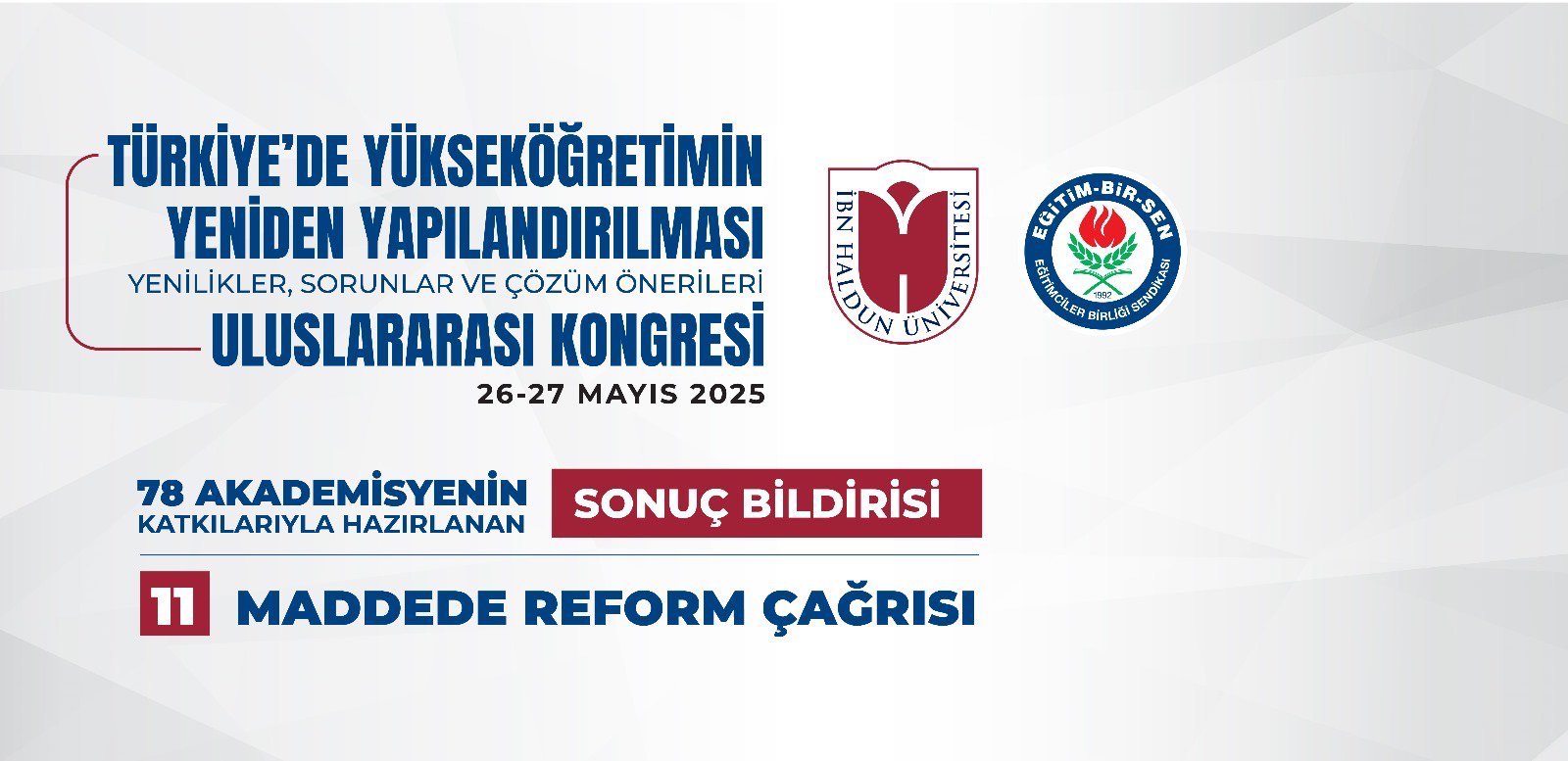 Ankara'da düzenlenen yükseköğretim kongresinde