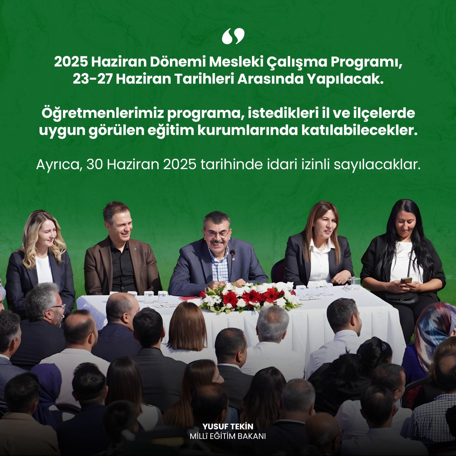 Milli Eğitim Bakanı Yusuf