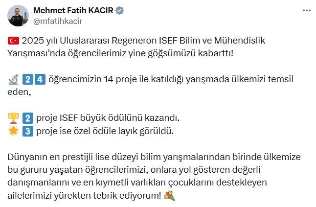 Sanayi ve Teknoloji Bakanı