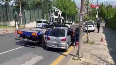 Ankara'da Dışişleri Konutu önünde yaşanan
