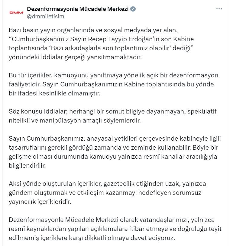 DMM, Cumhurbaşkanı Recep Tayyip