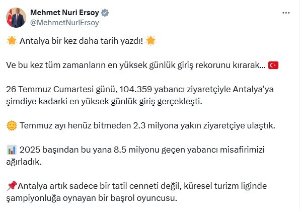 Kültür ve Turizm Bakanı