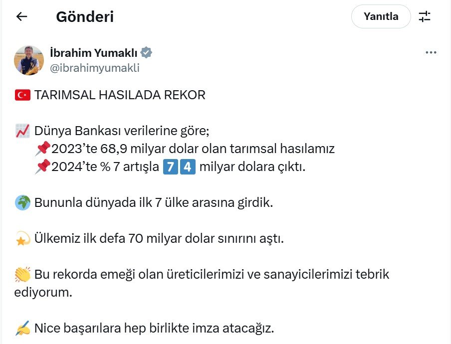 Tarım ve Orman Bakanı