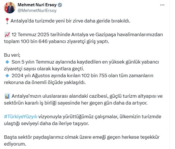 Kültür ve Turizm Bakanı