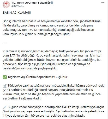 Tarım ve Orman Bakanlığı,