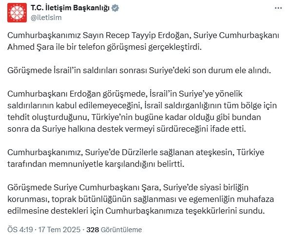 Cumhurbaşkanı Erdoğan, Suriye Cumhurbaşkanı