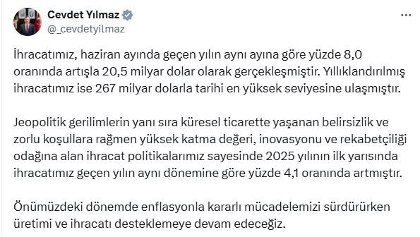 Cumhurbaşkanı Yardımcısı Cevdet Yılmaz,