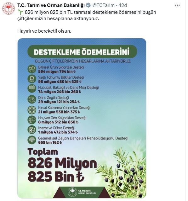 Tarım ve Orman Bakanlığı,