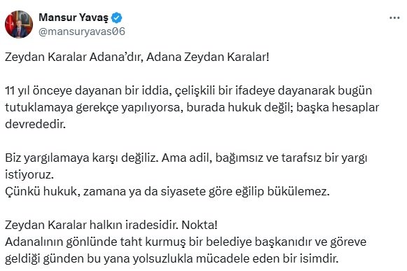 Ankara Büyükşehir Belediye Başkanı