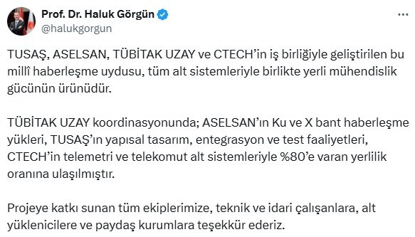 Savunma Sanayii Başkanı Haluk