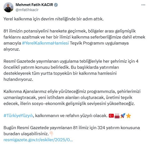 Sanayi ve Teknoloji Bakanı
