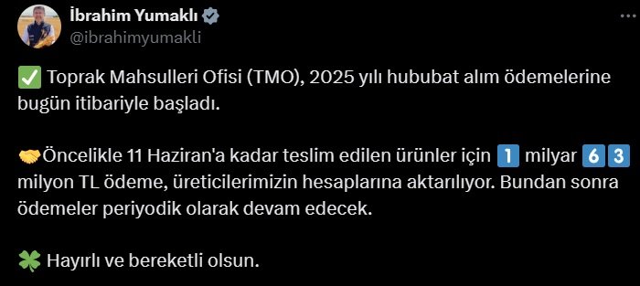 Tarım ve Orman Bakanı